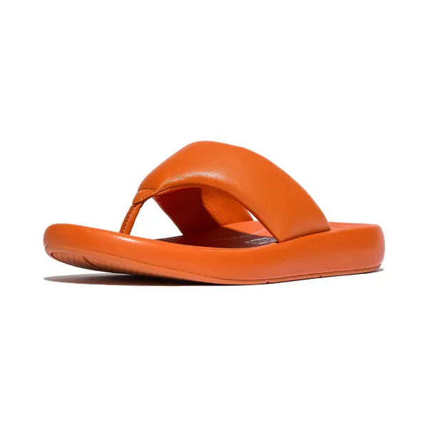 FitFlop Iqushion D-Luxe Padded Leather Toe-Post Sandalen thumbnail