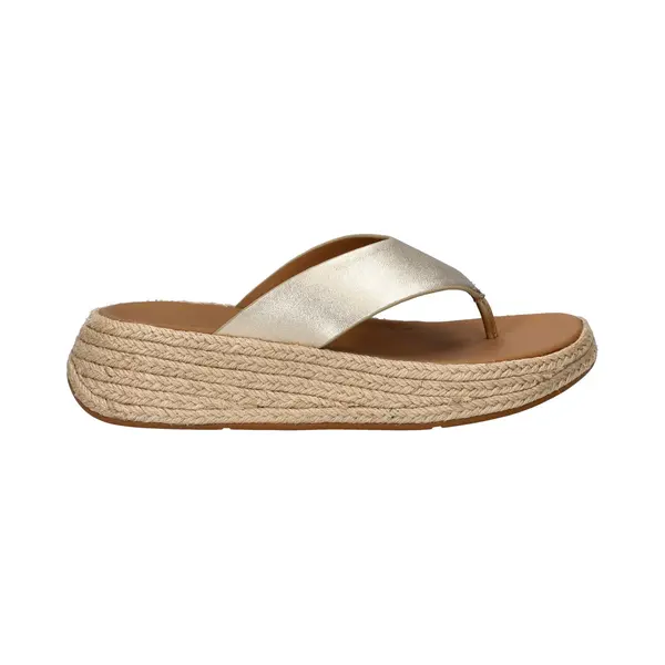 Fitflop F-mode Espadrille Dames Espadrille - Goud - Maat 41 thumbnail