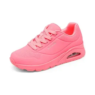 Skechers Women's Uno Stand On Air Trainers, Coral Durabuck/ Mesh, 3 Uk