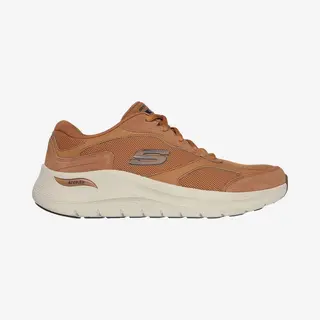Skechers Men's Arch Fit 2.0 The Keep Sneaker, Whiskey Suede/Mesh/Duraleather/Trim, 8.5 Uk