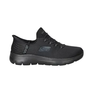 Skechers Slip Ins Wide Summits Bbk Black Womens Trainers 150123W In A Plain Textile In Size 3