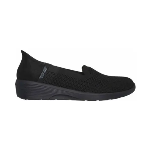 Skechers Damen Arya Sweet Voice Flacher Slipper, Schwarz, 37 Eu thumbnail