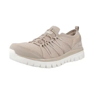 Skechers Women's Graceful Soft Soul Sneaker, Taupe, 7 Uk