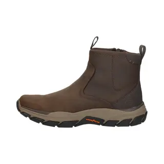 Skechers Relaxed Fit, Repected - Evanston Enkellaarzen - Donkerbruin - Maat 47.5