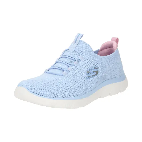 Skechers Damen Summits Top Player Turnschuhe, Light Blue Knit/Multi Trim, 36 Eu thumbnail