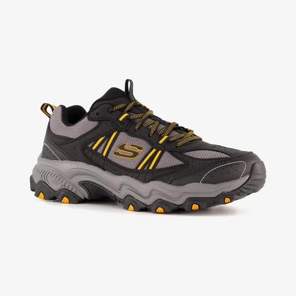 Skechers Men's Stamina At Trekking Low Cut, Black Synthetic/Mesh/Charcoal Trim, 13 Uk thumbnail