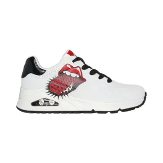 Skechers, Vrouwen, Sneakers, Uno-rolstenen Enkel 177965-Wbk - 36, 5, Wit, (36.5)