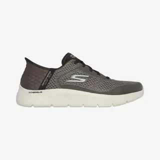 Skechers Slip-ins Go Walk Flex - New World Schuhe Graugrün - 44