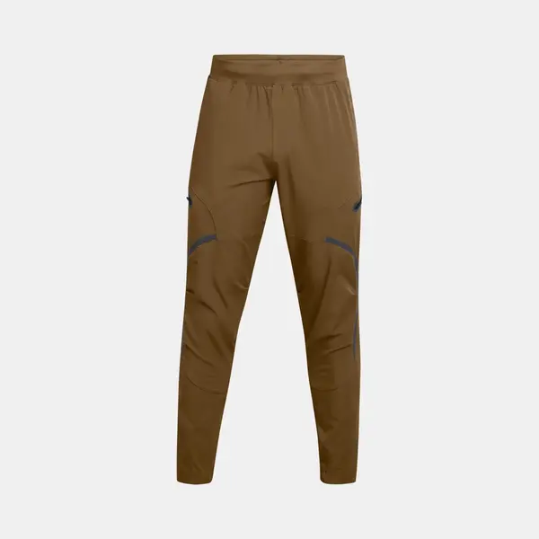 Under Armour Unstoppable Cargo Einfarbig Mehrfach-Reißverschluss Training Bequem Weich Atmungsaktiv Sport Lange Hose Herren Unterteile Braun thumbnail