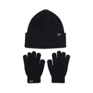Under Armour Girl's G Beanie/Glove Combo Hat Black