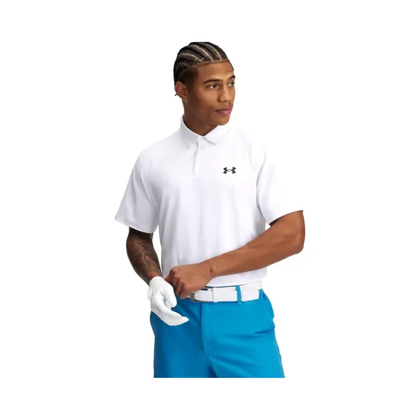 Under Armour Polo T2G Piqué, Wit thumbnail