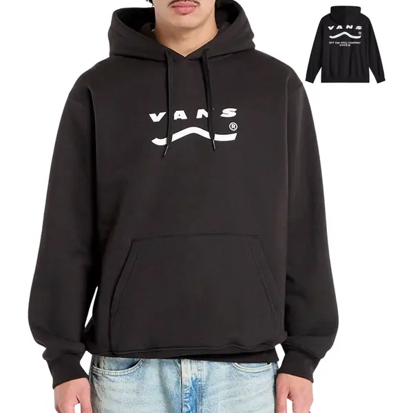 Vans Deteremined Pullover Hoodie Schwarz Weiß - M thumbnail