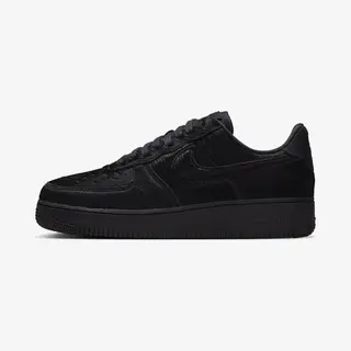 Nike Air Force 1 Low '07 - Unisex - Triple Zwart Pony Hair - Maat Eu 40