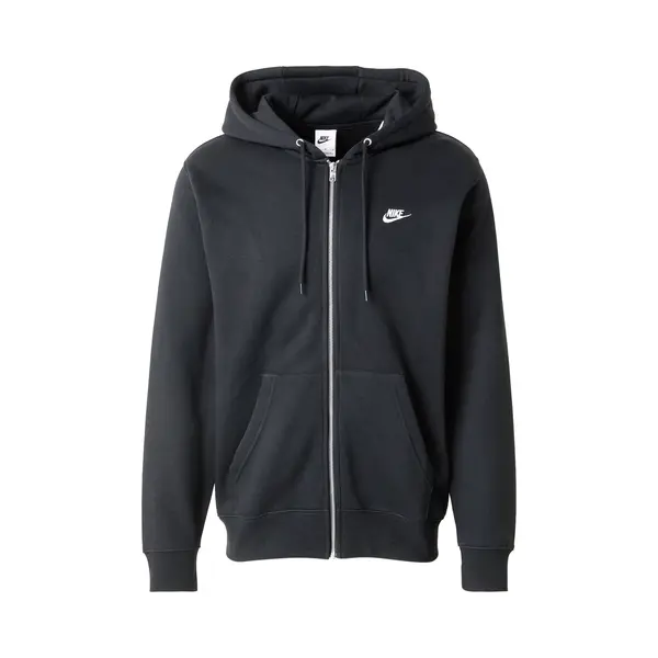 Nike Club Men's Full-Zip Fleece Hoodie - Black - Cotton/Polyester thumbnail