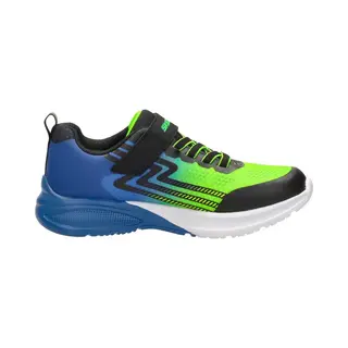 Skechers Microspec Max Advance Sneakers Voor Jongens, Zwart, Blauw, Limoen