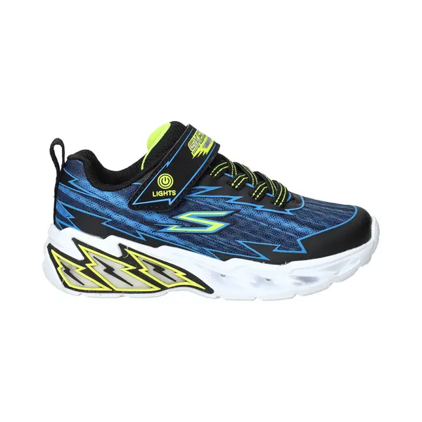 Skechers Light Storm 2 Bkbl Black Blue Kids Trainers 400149L In A Plain Man-made In Size 30 thumbnail