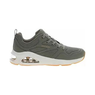Skechers Women's Tres-Air Uno Ah - Mazing Sneaker, Olive Durasuede/Textile, 6 Uk
