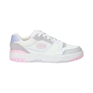Skechers Mädchen Skx-228 Sneaker, White Leather Multi Trim, 34 Eu