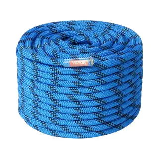 Vevor Statisches Kletterseil 12, 7 Mm, 45, 7 M Outdoor-Kletterseil Aus Polyester, 32 Kn Bruchfestigkeit, Faserseil Mehrzweckseil Für Flucht,