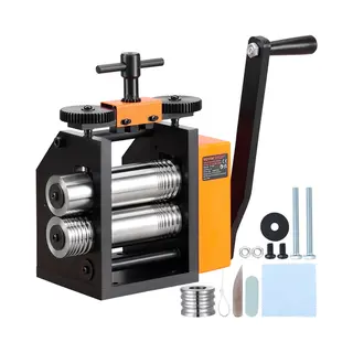 Vevor 3 In 1 Handwalserij Machine 76 Mm Combinatie Walserij, Handwalserij Sieraden Walserij Verstelbare Dikte 0, 1-7 Mm, Handwalserij Machine Voor