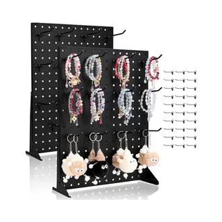 Vevor 2x Pegboard Display Stand 30 Haken Presentatiestandaard 440x330mm