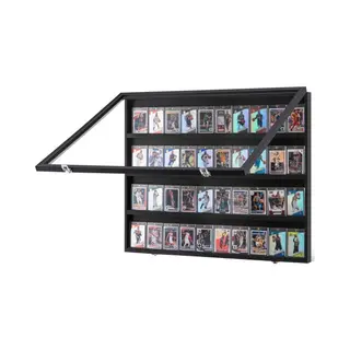 Vevor Vitrine Voor Sportkaarten In 36 Verschillende Designs, 77, 5x61, 7x5, 5cm Presentatieframe Met 98% Uv-Bescherming Pc-Glas Afsluitbare Wandkast