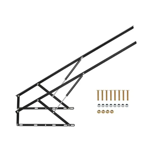Vevor Bettlift, 150x 200 Cm Kompatibel, Extra Groß, 140 Kg Tragkraft, Diy-Wandbett-Mechanik-Hardware-Kit Vertikal Deluxe, Pneumatischer Hebel, thumbnail