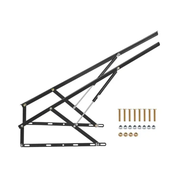 Vevor Bettlift, 59 X 71 Zoll, Kompatible Bettgröße, 154 Lbs Tragkraft, Diy-Schrankbett-Mechanik-Hardware-Kit Vertikal Deluxe, Pneumatischer Hebel, thumbnail
