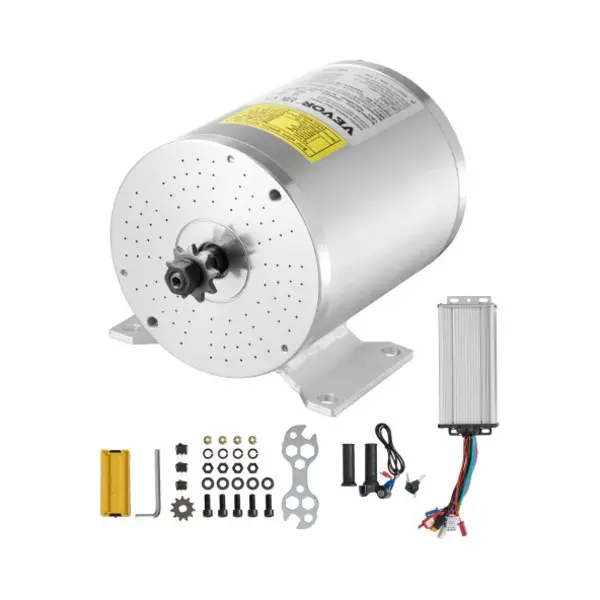 Vevor 2000 W Elektrischer Bürstenloser Gleichstrommotor-Bausatz – 48 V 4300 U/min Elektromotor Mit Verbessertem Drehzahlregler Und Gasgriff-Bausatz thumbnail