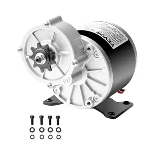 Vevor 350 W Elektrischer Gleichstrommotor, Leistungsstarker Elektromotor, 24 V, 3000 U/min, Go-Kart-Elektromotor, Elektrischer Dirtbike-Motor Für