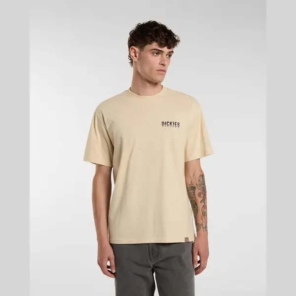 Dickies Burns Ss T-Shirt Beige - M thumbnail