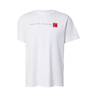 The North Face Shirt 'Never Stop Exploring' Rood / Zwart / Wit
