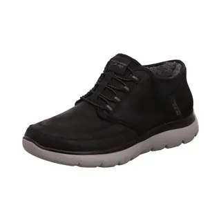 Skechers Herren Summits Siegul Turnschuhe, Black Suede/Charcoal Trim, 46 Eu