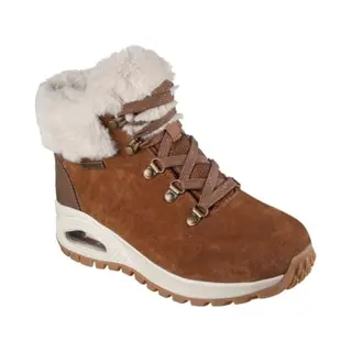 Skechers Uno Rugged Moonlight Ridge Fashion Boot Für Damen, Chestnut Suede Duraleather Faux Fur, 39 Eu