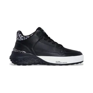 Skechers Men's Sizzle Buckets Og Sneaker, Black Leather/Bandana Print Mesh, 8 Uk