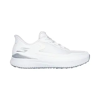 Skechers Flight Damen-Golfschuh Ohne Spikes, Weiß/silberfarben, 38 Eu