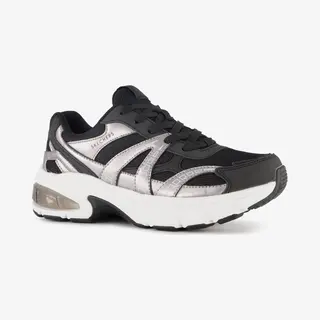 Skechers Shadow Stellar 90 Dames Sneakers Zwart Zilver - Maat 39 - Extra Comfort - Memory Foam