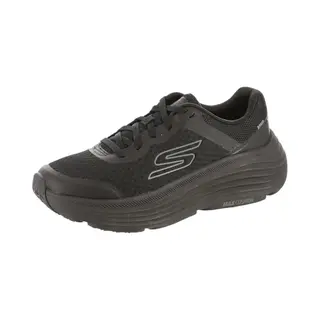 Skechers Women's Max Cushioning Endeavour Canova Sneaker, Black Synthetic/Black Trim, 5 Uk