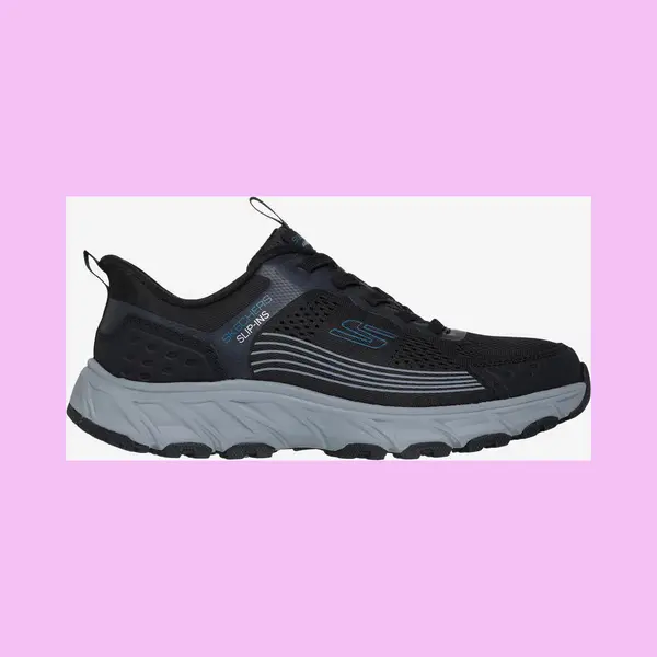 Skechers Men's Hillcrest 2.0 Slip-On Sneakers, Black Synthetic/Textile/Trim, 9 Uk thumbnail