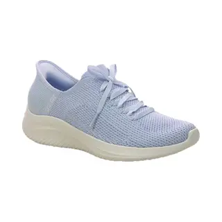 Skechers Slip Ins Ultra Ltbl Light Blue Womens Trainers 150457 In A Plain Textile In Size 8