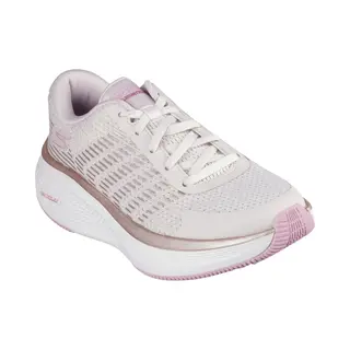 Skechers Women's Go Run Elevate 2.0 Badric Sneaker, Natural Textile/Pink Trim, 6 Uk