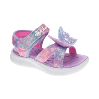 Skechers Mädchen Jumpsters Sandalen Butterfly Brites Plate, Lavendel/Multi, 13 Little Kid