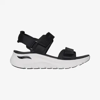 Skechers Women's Arch Fit 2.0 Sandal Go-Getter Sandals, Black Webbing, 8 Uk