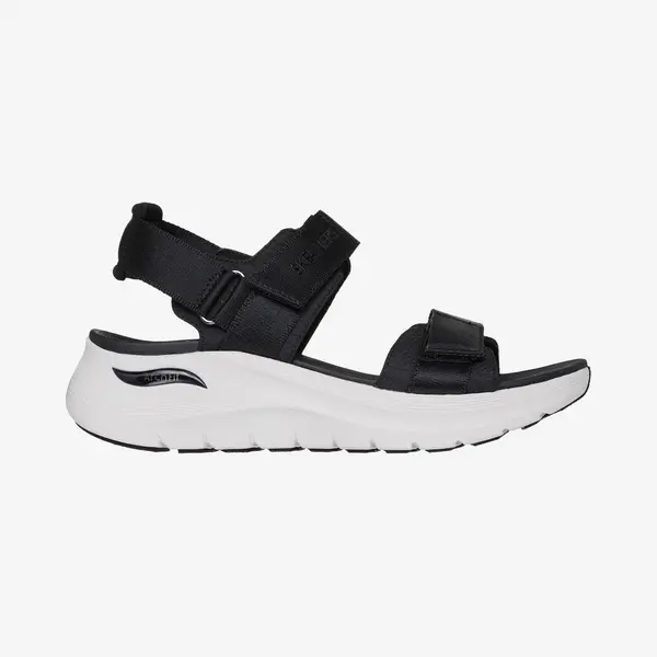 Skechers Women's Arch Fit 2.0 Sandal Go-Getter Sandals, Black Webbing, 8 Uk thumbnail