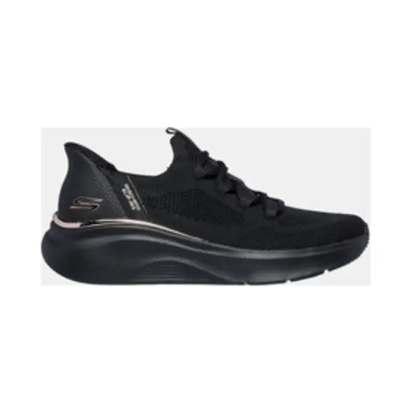 Skechers Women's Bobs B Love True Delight Slip-On Sneakers, Black Engineered Knit, 3 Uk thumbnail