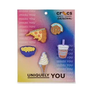 Crocs Set Van 5 Jibbitz Funny Foods
