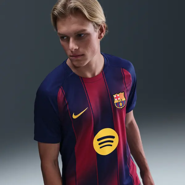 Fc Barcelona 2025/26 Stadium Thuis Nike Dri-Fit Replicavoetbalshirt Voor Heren - Blauw thumbnail
