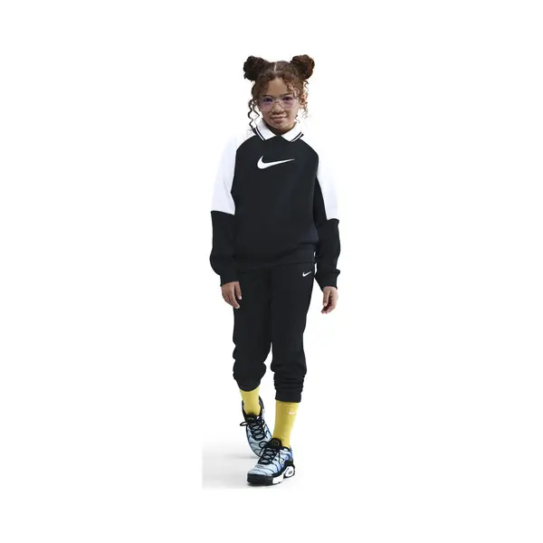 Nike Sportswear Dri-Fit Tracksuit For Older Children, Black/White/Black/White, HQ9317-010, Xl thumbnail