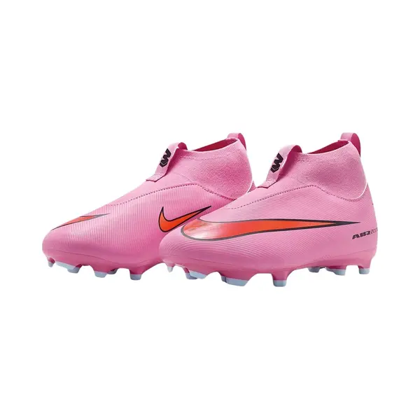 Nike Jr. Mercurial Superfly 10 Academy Younger/Older Kids' Multi-Ground High-Top Football Boot - Pink thumbnail