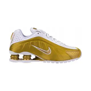 Nike - Shox R4 - Sneakers - Gs - Metallic Gold - Maat 38